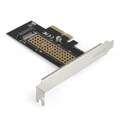 Переходник ExeGate EXE-534, M.2 M key → PCI-E x4 v3.0, планки full/low profile