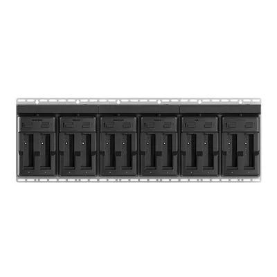 12-слотовая зарядка для АКБ Meferi ASSY: ME10 KIT Incl. ME10-12SBATC-01 and PWS-DC-1210BEU-06