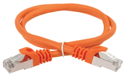 Патч-корд ITK PC07-C5EF-1M, кат.5e FTP, 1 м, оранжевый, RJ45-RJ45