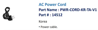 Кабель питания Bluebird ASSY: S20 AC Power Cord (Europe)