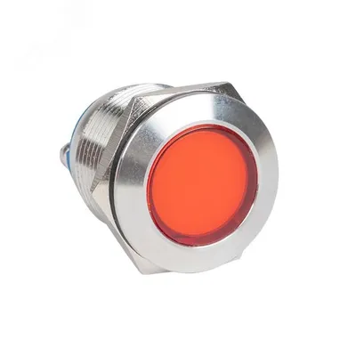 Лампа сигнальная EKF s-pro67-311, S-Pro67, красная, 19мм, 230В