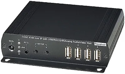 Приемник SC&T HKM02BR, KVM HDMI/USB/RS232/ИК по Ethernet, до 150 м