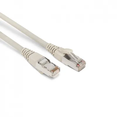 Патч-корд Hyperline PC-LPM-STP-RJ45-RJ45-C6-3M-LSZH-GY, F/UTP Cat.6, 3 м, серый
