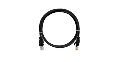 Патч-корд Nikomax NMC-PC4UD55B-001-C-BK, Cat.5e U/UTP, LSZH, 0.15м