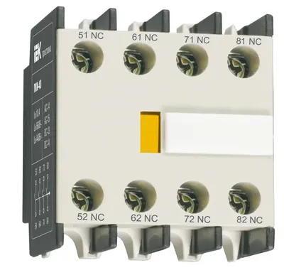 Блок контактов IEK ПКИ-40 KPK10-40, 4НО, 400 В, 6 А AC-15