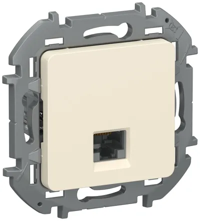 Розетка компьютерная IEK IEKINSPIRIA RJ45 Cat.5e UTP, 1 пост, IP20