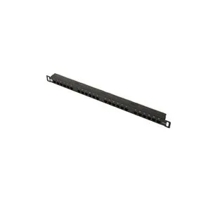 Патч-панель Пожтехкабель-СКС 201-003, 19", 0.5U, 24×RJ-45, кат.5e