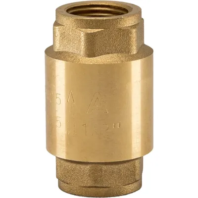 Клапан обратный Aquadeel СV-100-25, латунный сердечник, ВВ 1"