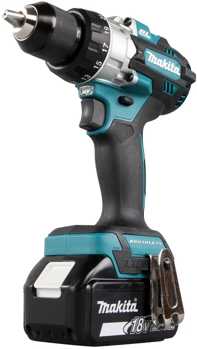 Дрель-шуруповёрт Makita DDF486RTJ, 18 В, 2×5 А·ч, 130 Нм, бесщеточный