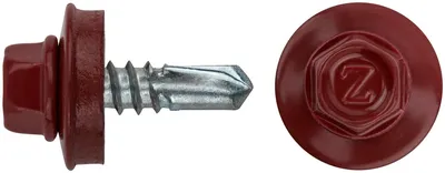 Шуруп кровельный FIT 23570-0, 5,5×19, сверлоконечный, RAL 3011, 100шт