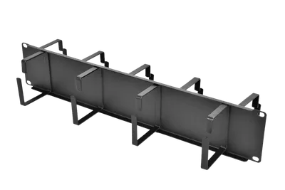 Кабельный органайзер ЦМО ГКО-2-9-9005, 19", 2U, 9 колец, черный
