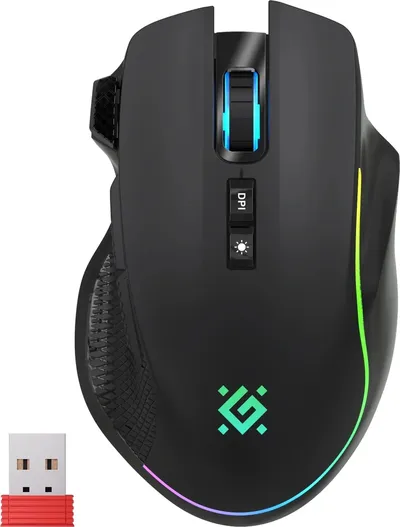 Мышь Defender Immortal GM-421, 10000 DPI, USB/Bluetooth/радио, 9 кнопок