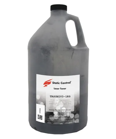 Тонер Static Control TRSUNIV3-1KG, чёрный, 1000 г, флакон, универсальный