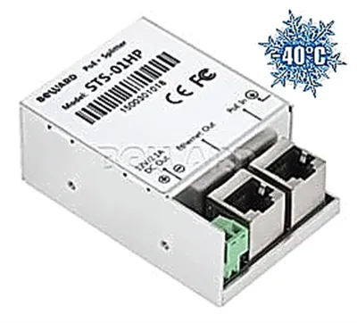 PoE-сплиттер Beward STS-01HP, 802.3 af/at, 25 Вт, 12 В, промышленный