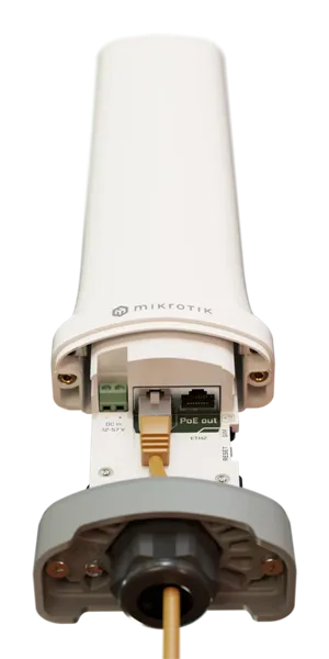 Точка доступа MikroTik CME22-2n-BG77, 2,4 ГГц 802.11b/g/n, 2×RJ-45, PoE, IP66