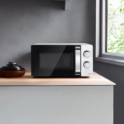 Микроволновая печь CENTEK CT-1575, 20 л, 700 Вт, поворотные переключатели, белая
