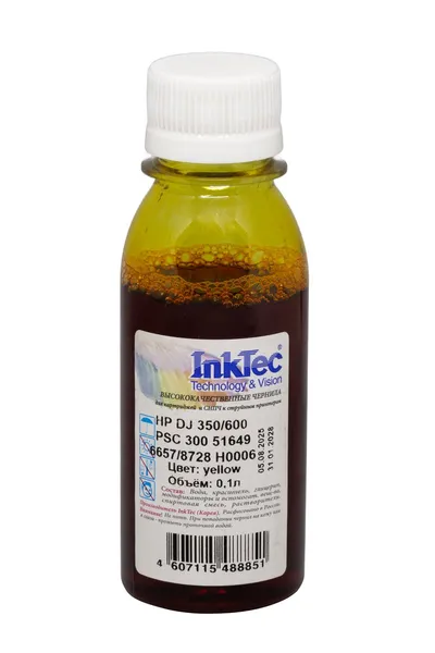 Чернила InkTec H0006-Y, желтые, для HP DJ 350/600, 0.5л