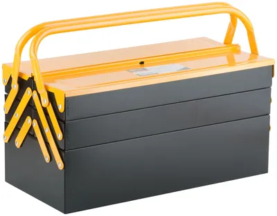 Ящик для инструмента Fit 65679, металлический, 4 отделения, 420×200×200 мм