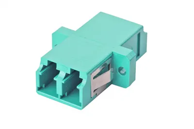 Адаптер оптический Eurolan 36A-30-2L-02AQ, LC/UPC Duplex, OM3, бирюзовый