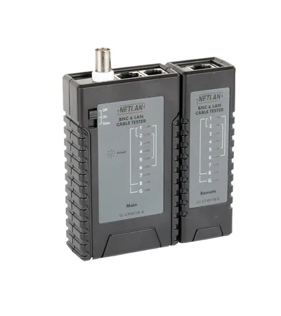 Кабельный тестер NETLAN EC-CT4511B, UTP/STP, RJ45/RJ12/RJ11/BNC