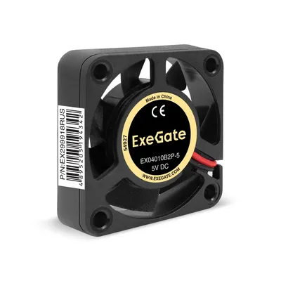 Вентилятор Exegate EX04010B2P-5, 40×40×10мм, 5В, 2-Ball, 2pin