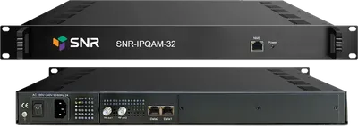 Модулятор SNR SNR-IPQAM-32, DVB-C, 32 несущих, 2×1000Base-T, 1U