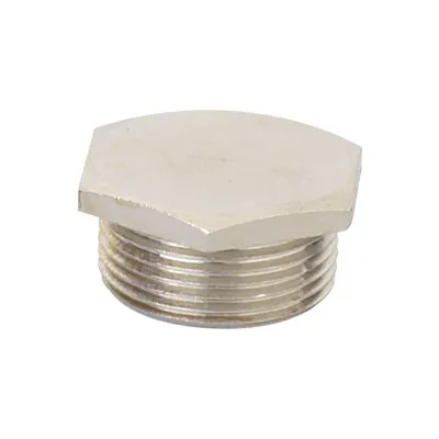 Заглушка DKC 6050-16A, M16×1,5, никелированная латунь