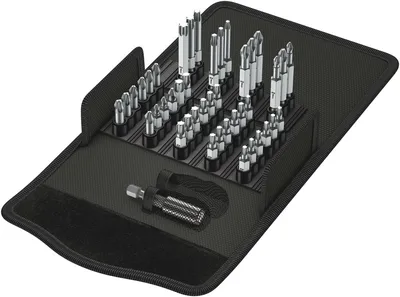 Набор бит WERA WE-057450 Bit-Safe 43 Universal, 43 предмета, 1/4", PH/PZ/T, 25/50 мм