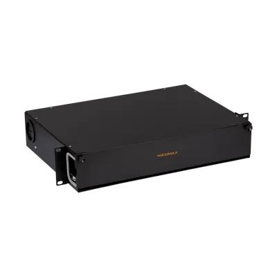 Органайзер оптический NIKOMAX NMC-OKFP-SL-2U-BK, 19", 2U, черный