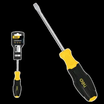 Отвертка шлицевая Deli DL6331001N, SL3×100 мм, Cr-V