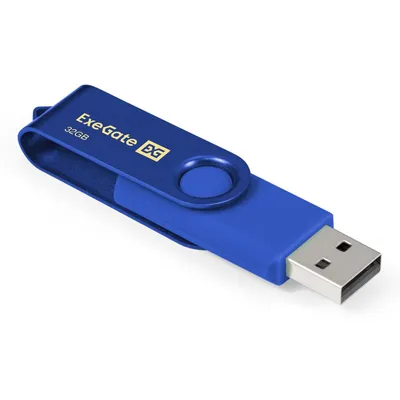 USB-флеш накопитель Exegate Jet EX302045RUS, 32 ГБ, USB 2.0, синий
