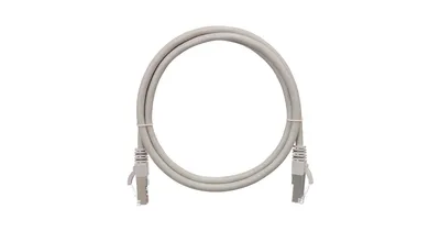 Патч-корд NIKOMAX NMC-PC4SD55B-003-C-GY, Cat.5e, F/UTP, 0,3м, серый