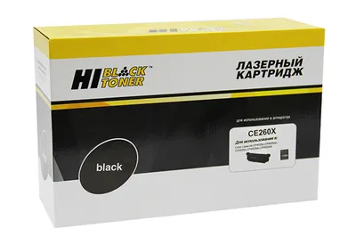 Картридж Hi-Black HB-CE260X, восстановленный, черный, 17K