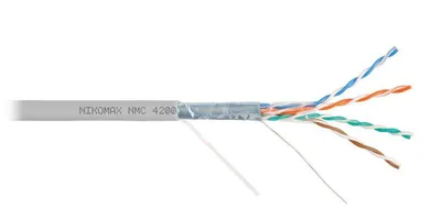 Кабель NIKOMAX NMC 4200A-GY, F/UTP Cat.5e, 4×2×0.51, внутренний, PVC, 305м