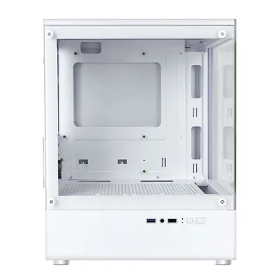 Повреждение упаковки Корпус Ginzzu RX450D mATX жк. дисплей (Белый)