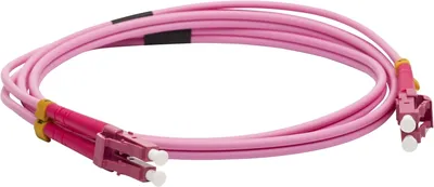 Патч-корд оптический LANMASTER LAN-2LC-2LC/OM4-20, LC-LC дуплекс, OM4, 20 м