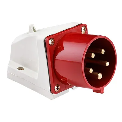 Вилка стационарная EKF ps-525-32-380, 32А, 3P+PE+N, 380В, IP44