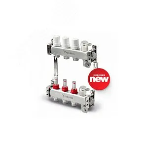 Коллекторный блок PRO AQUA V500MB.AV.09, 9 выходов, 530 мм, 1"x3/4"