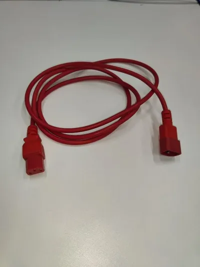 Шнур питания Дронсхаб TP-PC-С13-С14-10A-2-R, IEC C13/C14, 250 В, 10 А, 2 м