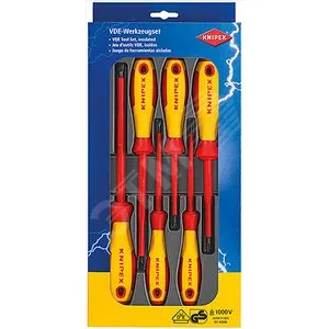Набор отвёрток Knipex KN-002012V01, 6 предметов, VDE 1000 В, PH1/PH2, SL3–SL6.5