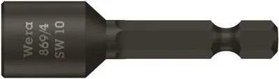 Головка торцевая WERA 869/4, Hex 13 мм, хвостовик 1/4", длина 50 мм