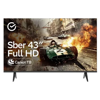 Телевизор Sber SDX-43F2124, 43" LED, FULL HD, Smart TV, WiFi
