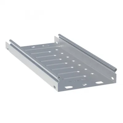 Лоток кабельный EKF PROxima L505000-0,55, неперфорированный, 50×50×3000 мм, сталь, светло-серый