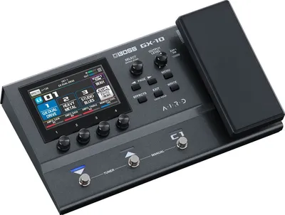 Процессор эффектов Boss GX-10, 170 эффектов, 198 пресетов, сенсорный ЖК-дисплей