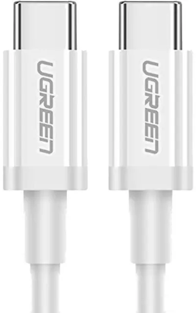 Кабель UGREEN US264-60519, USB-C — USB-C, USB 2.0, 60 Вт, 1.5 м, белый