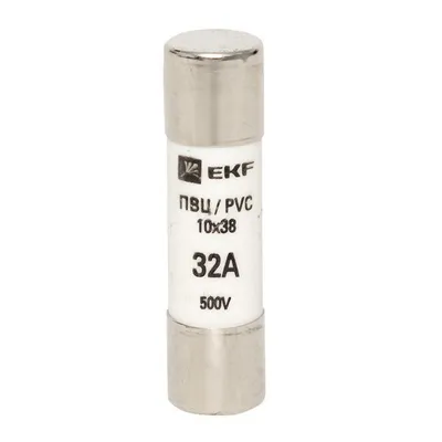 Вставка плавкая EKF pvc-10x38-32, 10×38 мм, 32А