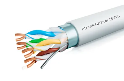 Кабель Пожтехкабель-СКС 202-003, F/UTP 5e, 4 пары, 24 AWG, 305 м