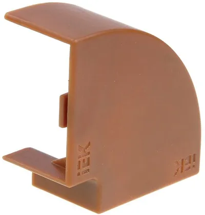 Отвод плоский IEK ELECOR КМП 20×10, поворот 90°, дуб, 4 шт/компл