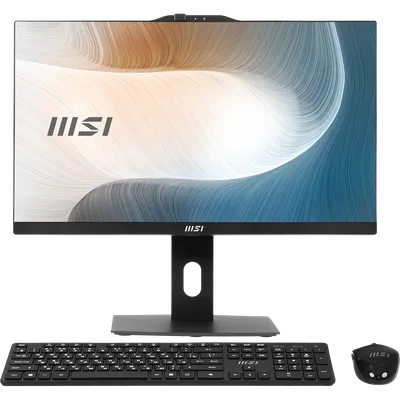 Моноблок MSI Modern AM242P 1M-2416XRU 23.8"(1920x1080 IPS)/Intel Core 7 150U(1.8Ghz)/16384Mb/512PCISSDGb/noDVD/Int:Intel® Graphics/Cam/BT/WiFi/war 1y/4.65kg/Black/noOS + Wireless KB+M