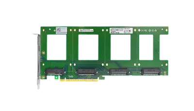 Адаптер LR-Link LRNV94NF, PCIe x16 на 4×U.2 SFF-8639 NVMe SSD